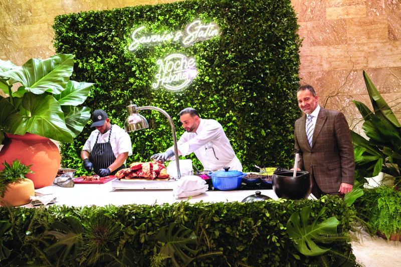 El chef Saverio Stassi creó un menú caribeño especial para la ocasión