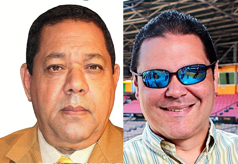 Héctor García y Kevin Cabral, connotados cronistas deportivos.