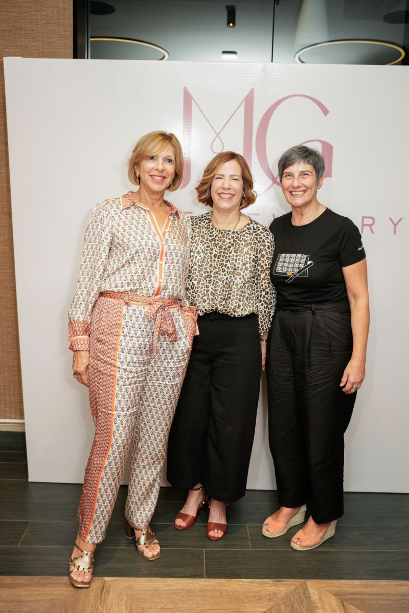 Irisol Torres, María Fernanda de Sánchez y Georgina Larrauri