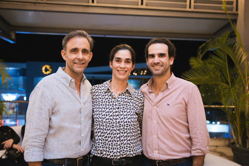 Luis Compres, Natacha Pimentel y Federico Álvarez