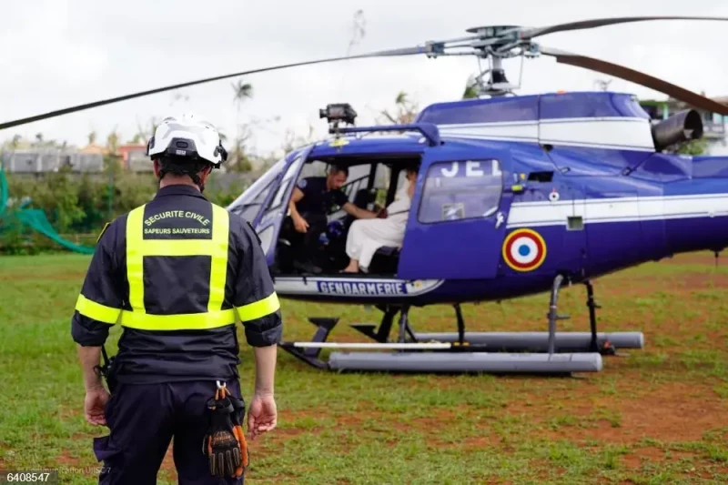 Tareas de salvamento en Mayotte