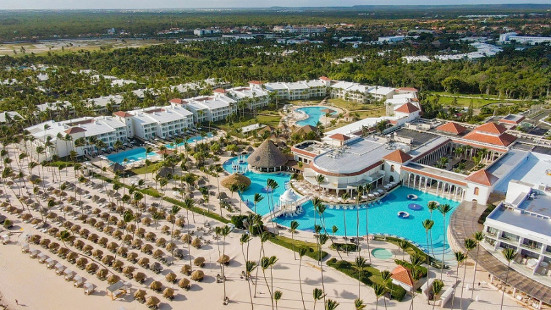 Vista desde el aire del hotel Paradisus PalmaReal.