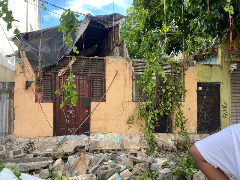 Casa donde ocurrió la tragedia que dejó una niña muerta y varias con heridas de gravedad.