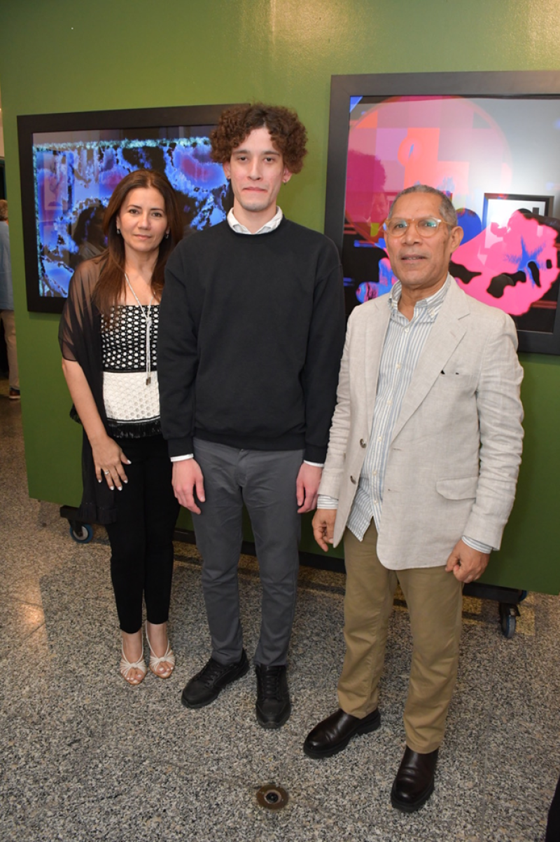 Consuelo Padilla, Joaquín Basanta y Amable López Meléndez.