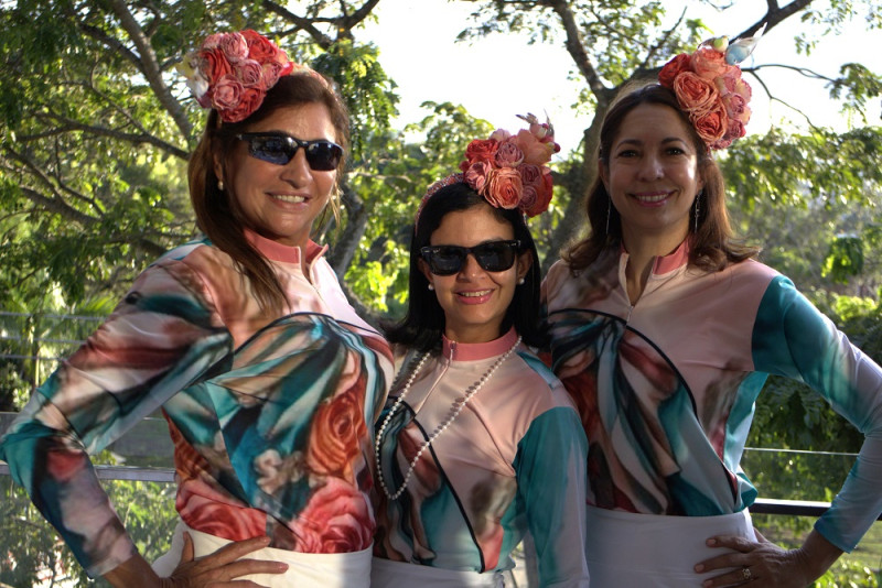 Eneida Martínez, Katiria Tejada y Josefina Pichardo