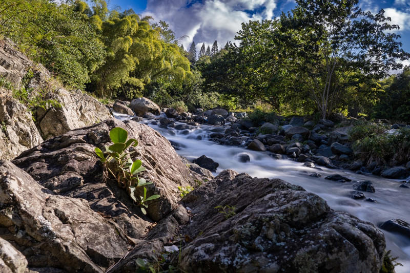 Río Jimenoa a su paso por Jarabacoa, en La Vega.