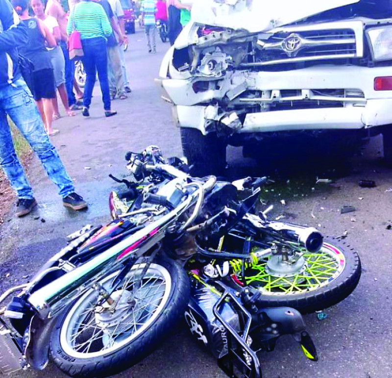 Las motocicletas están involucradas en la mayoría de los accidentes de tránsito.