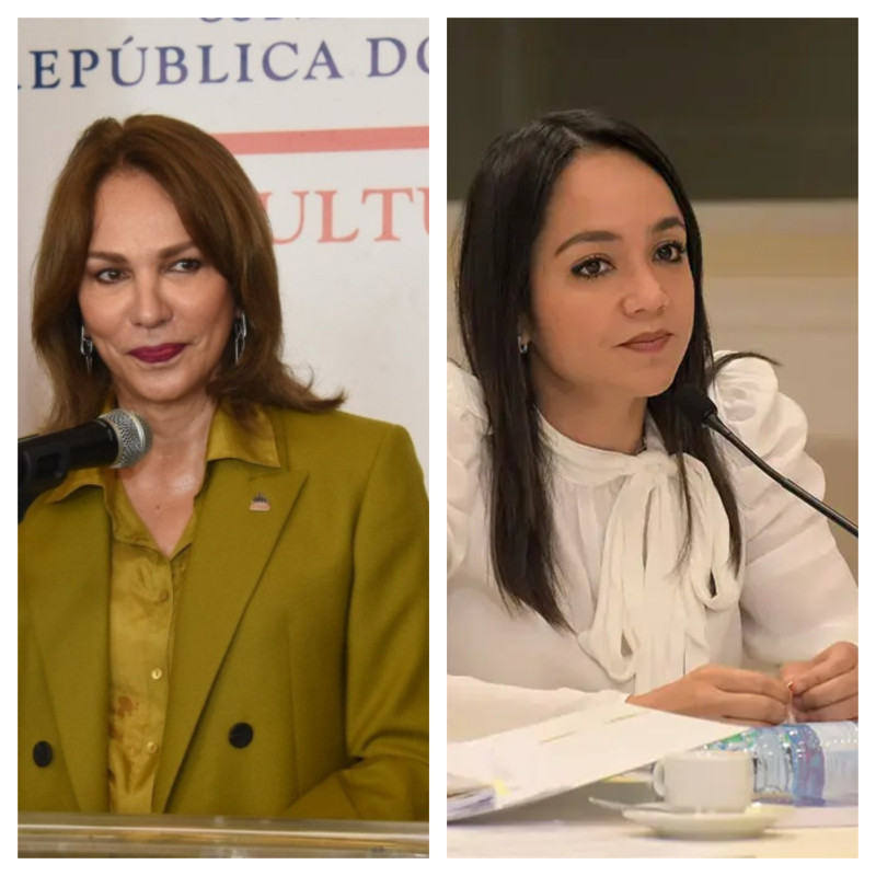 Milagros Germán y Faride Raful