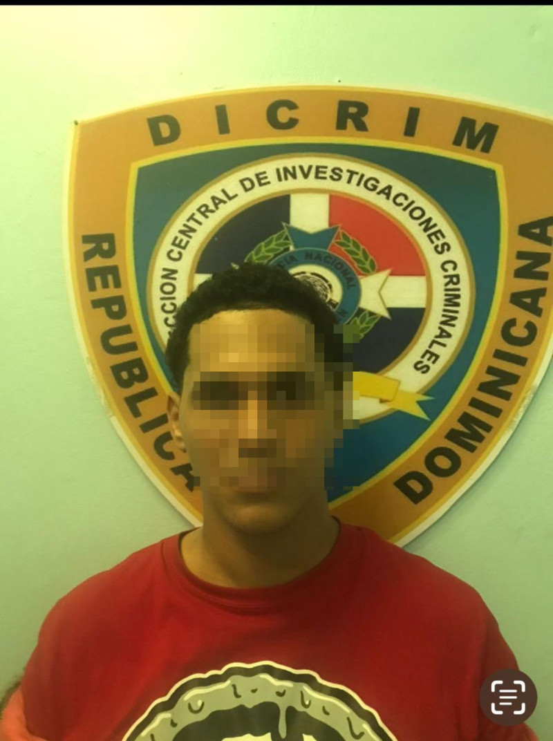 Frankely Miguel Caraballo Minaya, joven arrestado.