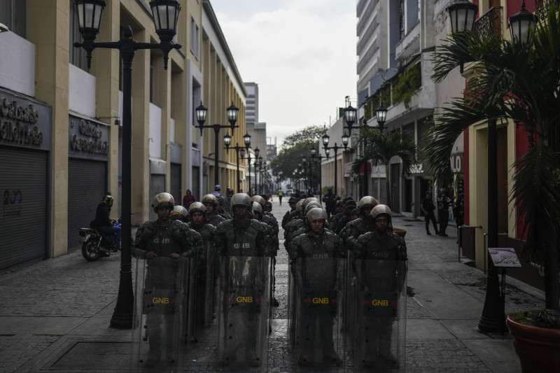 Miembros de la Guardia Nacional bolivariana