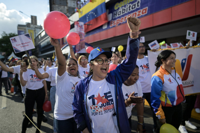 Empleados del programa estatal Gran Misión Vivienda Venezuela