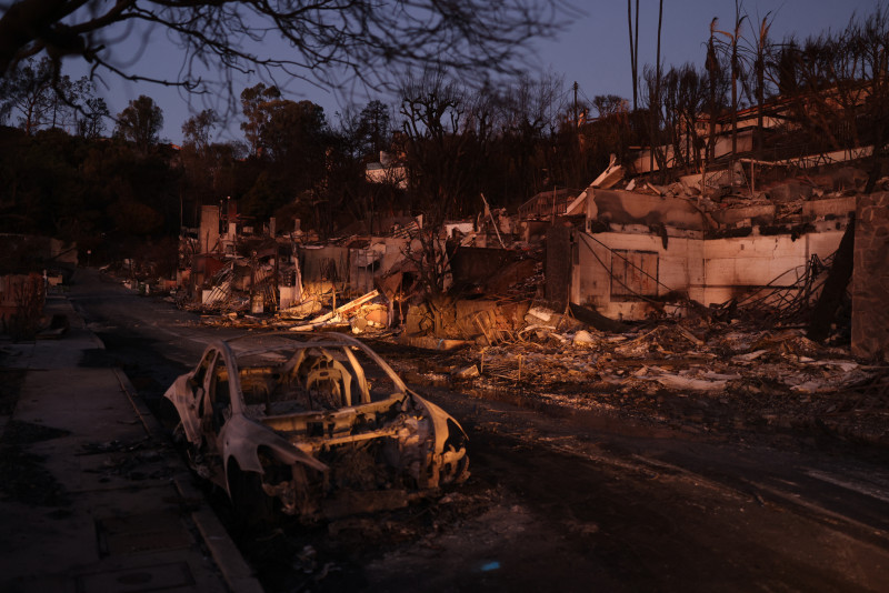 Incendios forestales que afectado a gran parte de la hectaria de Los Angeles.