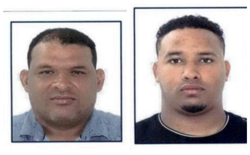 De izquierda a derecha: Enriquillo Luis Brito, director del distrito municipal de Bayahibe, y su hijo Enrique José Luis Brito.