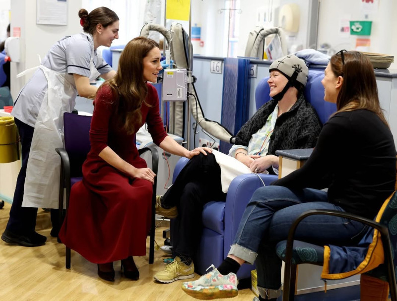 La princesa de Gales en el hopital The Royal Marsden