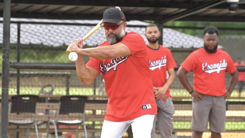 Plácido Polanco, coach de banca de los Leones del Escogido.