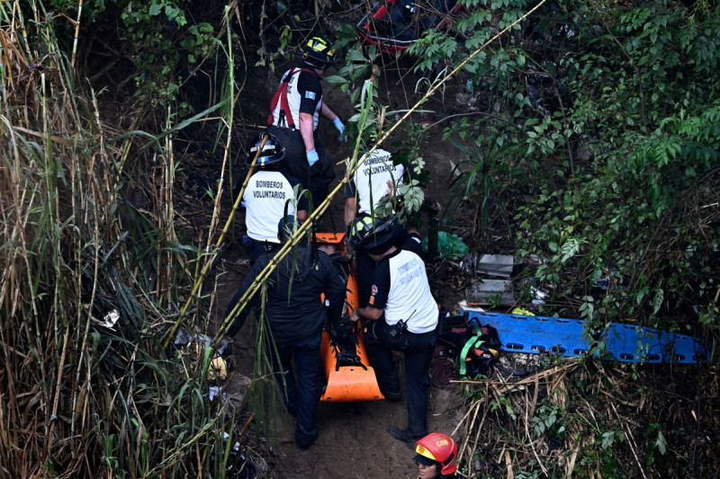 Imagen de el rescate de los Muertos en la ciudad de Guatemala. (Foto Johan ORDONEZ / AFP)