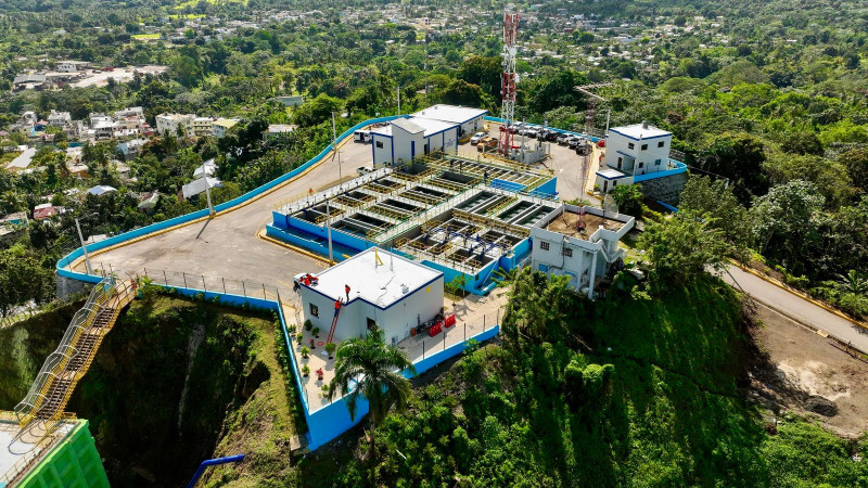 Fotografía aérea del nuevo acueducto.