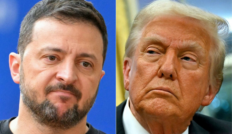 Volodímir Zelenski y Donald Trump