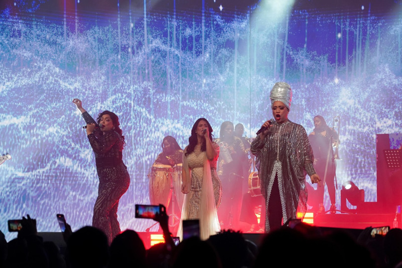 Las Chicas del Can, en su reencuentro, fueron protagonistas de una segunda función exitosa en el hotel Jaragua, la noche del 21 de febrero 2025.