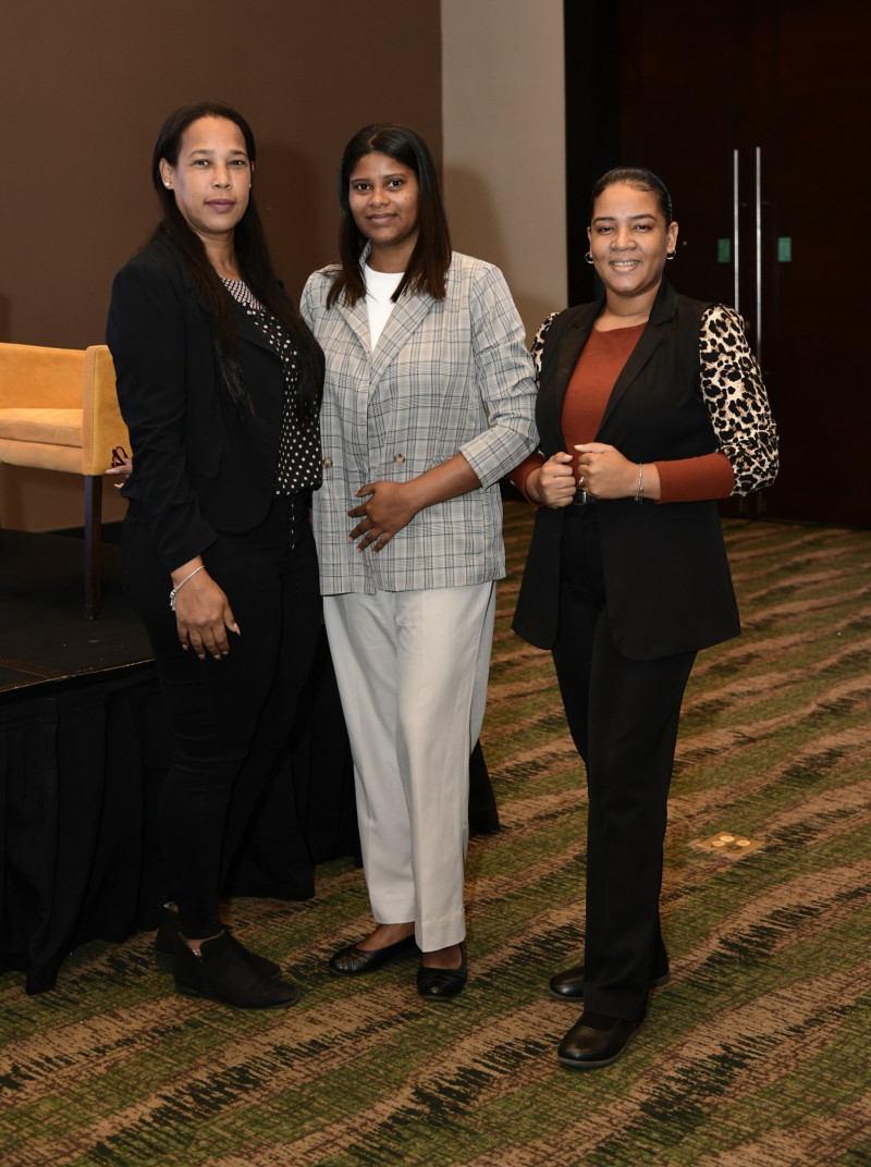 Milis Núñez, Gilda Paola López y Dignabell Sánchez