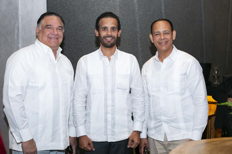 Elías Arbaje, Raymel Infante y Joel Jiménez
