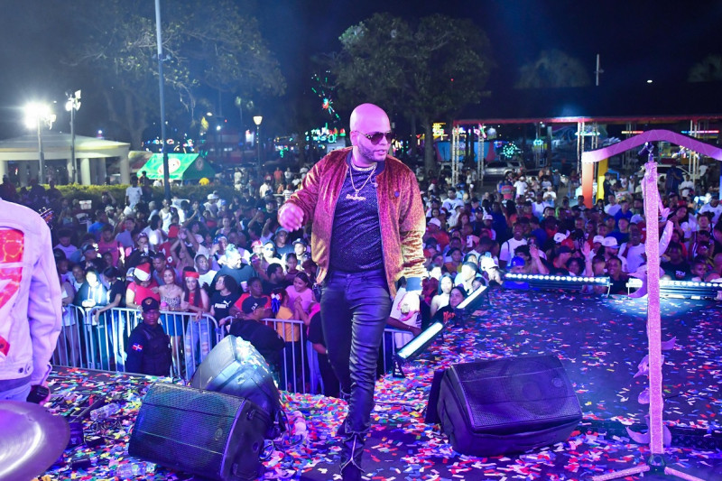 Ala Jaza fue uno de los atractivos"Trabucazo Musical" en el Parque Eugenio María de Hostos.