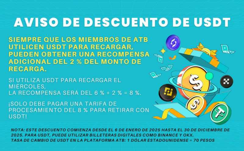 Aumento de recompensas al recargar con criptomonedas en ATB Football.