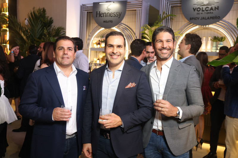 José Ovalles, Miguel Cano y Leonardo Del Monte.