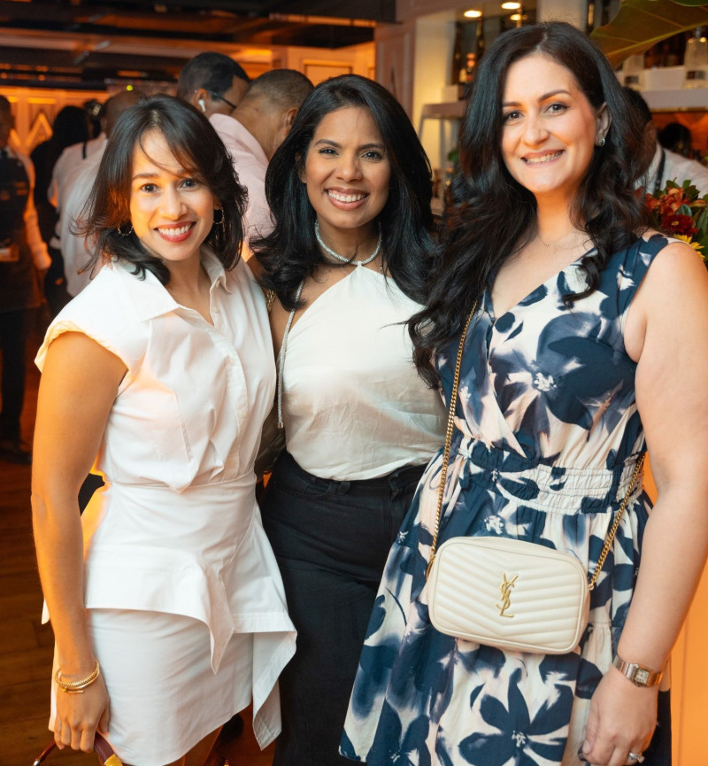 Nefertiti García, Mabel Almánzar y Cristina Báez
