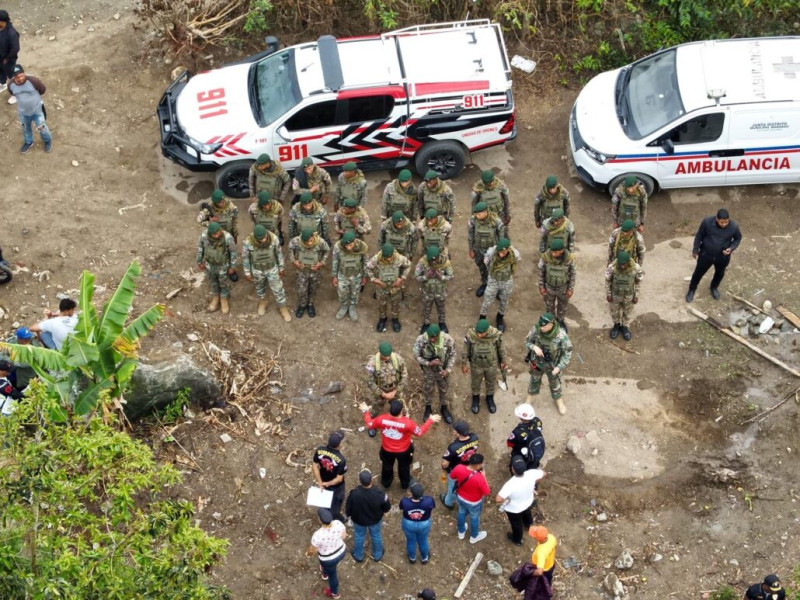 Continuaron ayer la búsqueda del niño Roldani Calderón, de 3 años, desaparecido desde el pasado 30 de marzo, en Manabao, Jarabacoa.
