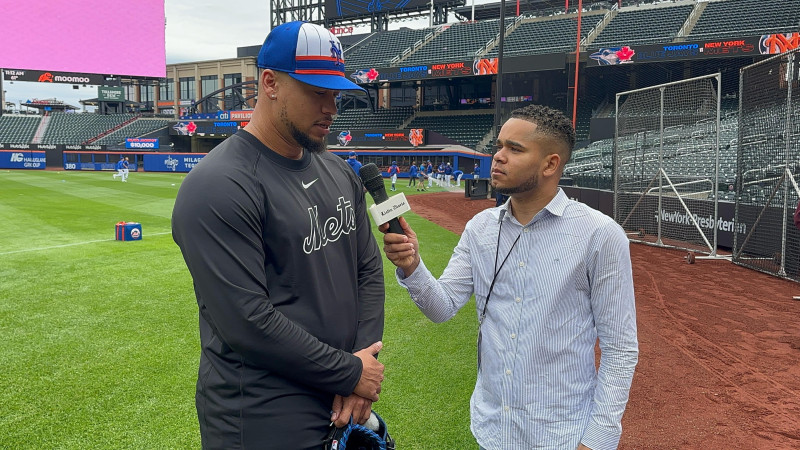 Fotografía muestra al pelotero Frankie Montás, de los Mets.