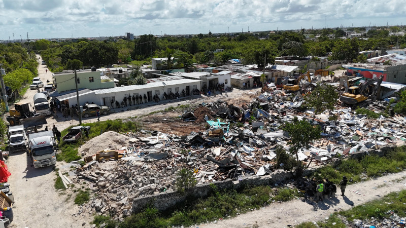 Vista de los resultados del operativo realizado por diversas instituciones del Estado.