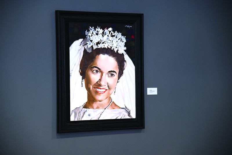 La imagen de doña Ana Maria de Corripio fue trabaja por el autor de la muestra.