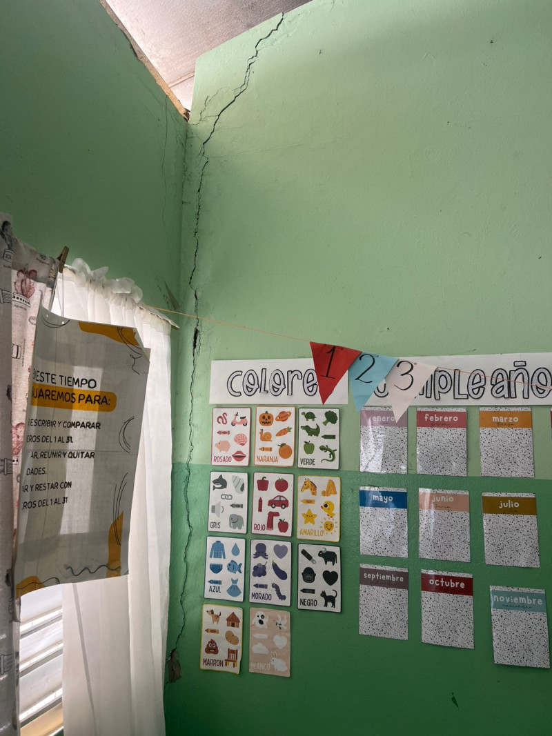 Es evidente el deterioro de planteles escolares en la región Norte.