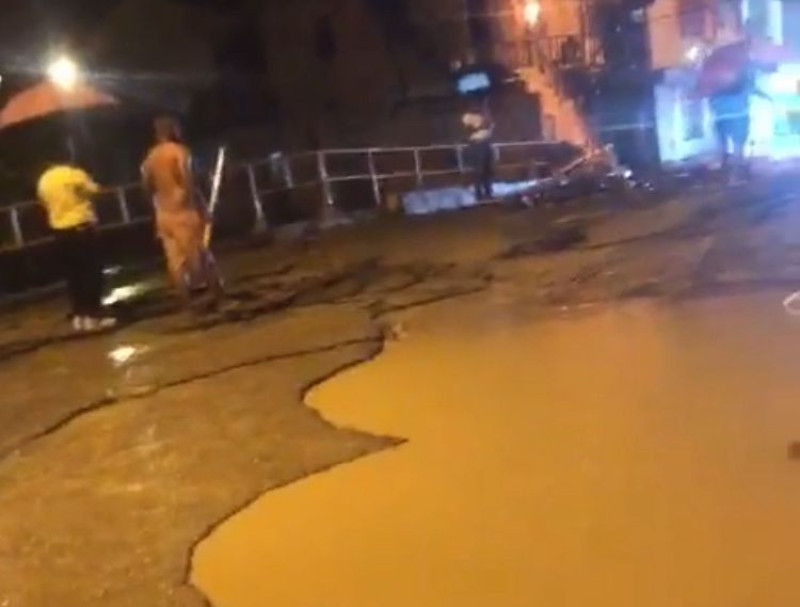 Lluvias provocan daños en Puerto Plata.