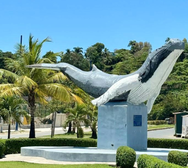 Escultura de una ballena