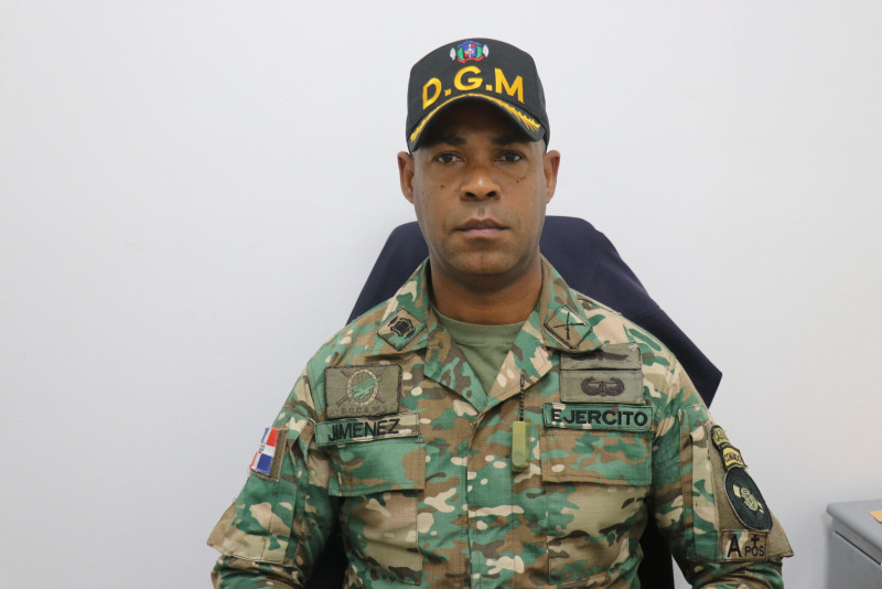 Teniente coronel del Ejército Jiménez Lora, nuevo encargado del Centro de Interdicción Migratoria de Dajabón.