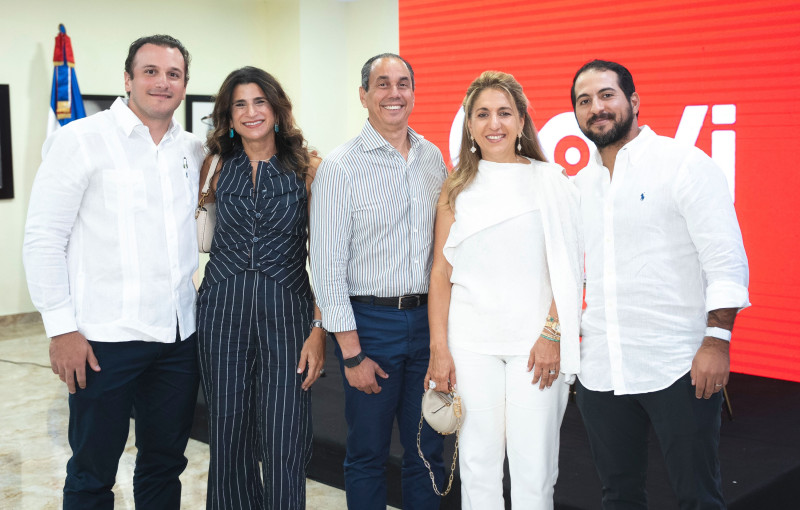 Alfredo Acebal, Roxana Rizek de Acebal, Sadala Khoury, Clodet Elías de Khoury y Máximo Gómez Rizek.