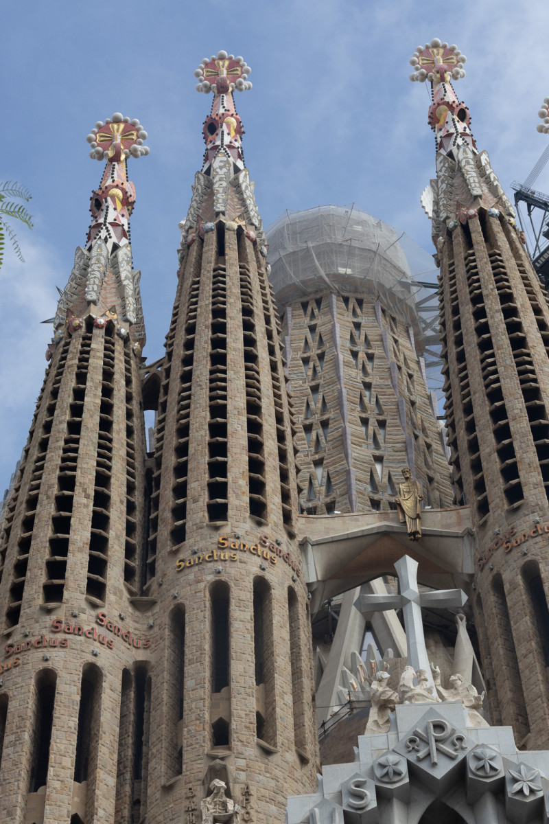 Exterior de la basílica de la Sagrada Familia