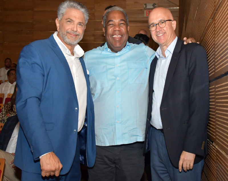 Jesús Yunén, Tony Peña Guaba y Francisco Domínguez Brito.