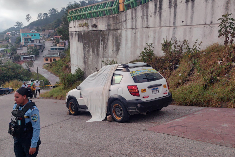 Vehículo donde fue baleado el periodista Antonio Hercules.