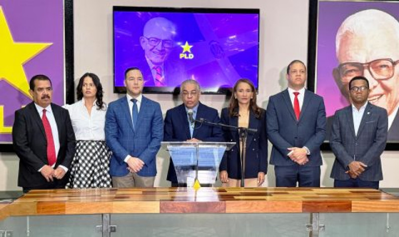 Rueda de prensa del Partido de Liberación Dominicana (PLD).