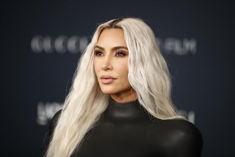 Fotografía de archivo de Kim Kardashian, socialité, modelo y empresaria estadounidense.