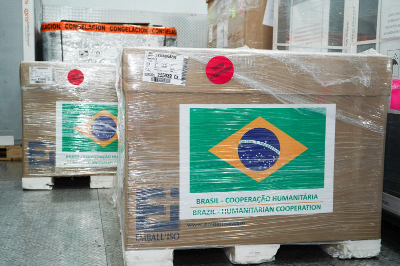 Donación de vacunas de Brasil.