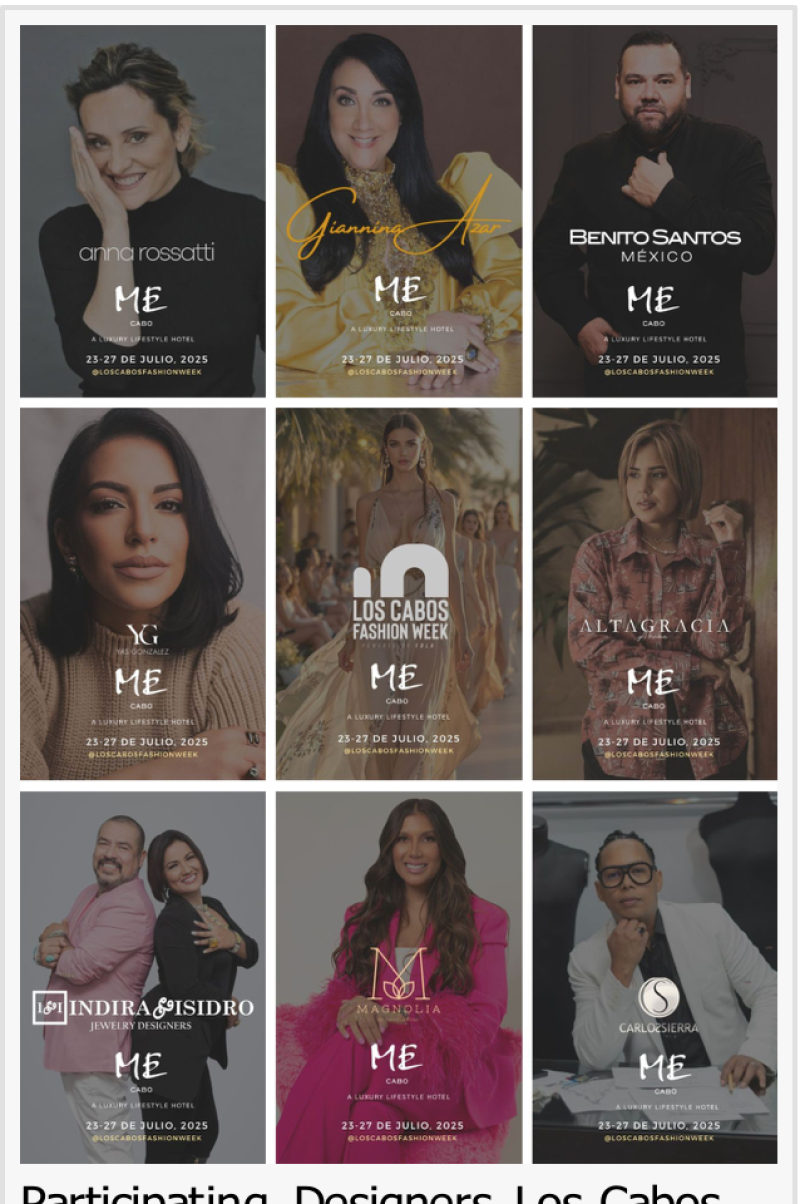 Lujo, innovación y arte latinoamericano: Los Cabos Fashion Week 2025 presentado por FDLA