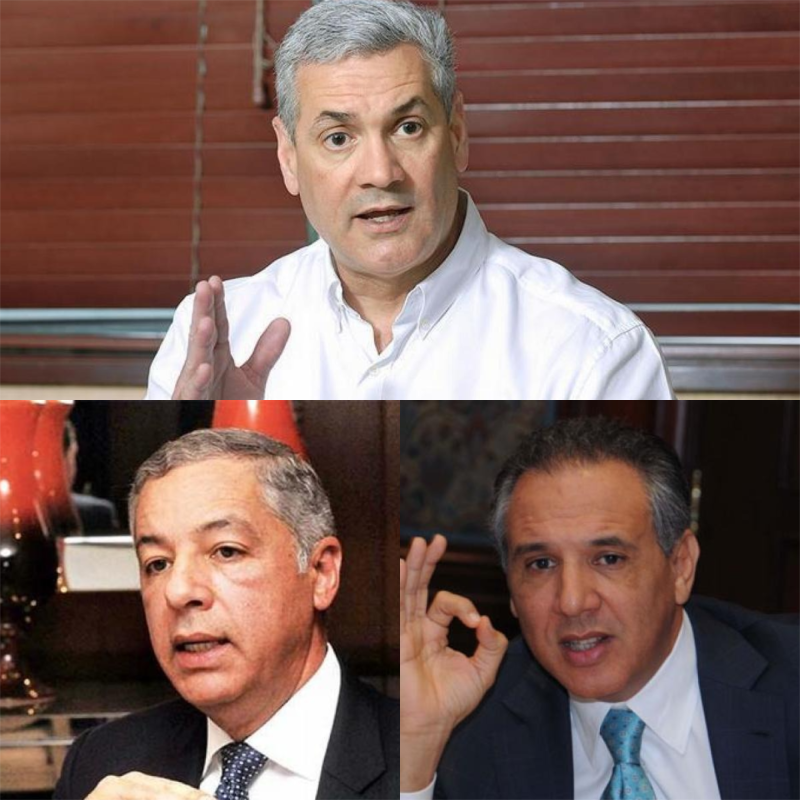 Los exministros Donald Guerrero Ortiz, Gonzalo Castillo Terrero, José Ramón Peralta.