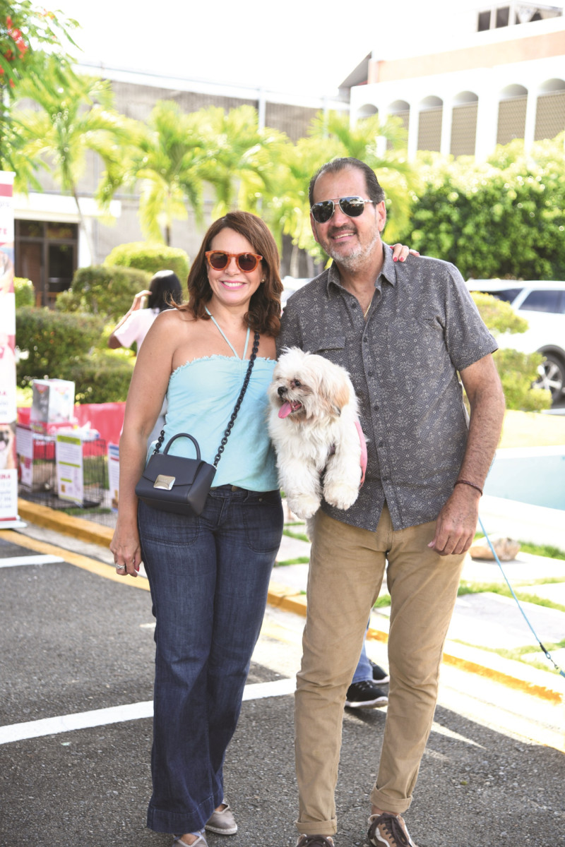 Mireya Borrell, Lucky y Eduardo Hazim.
