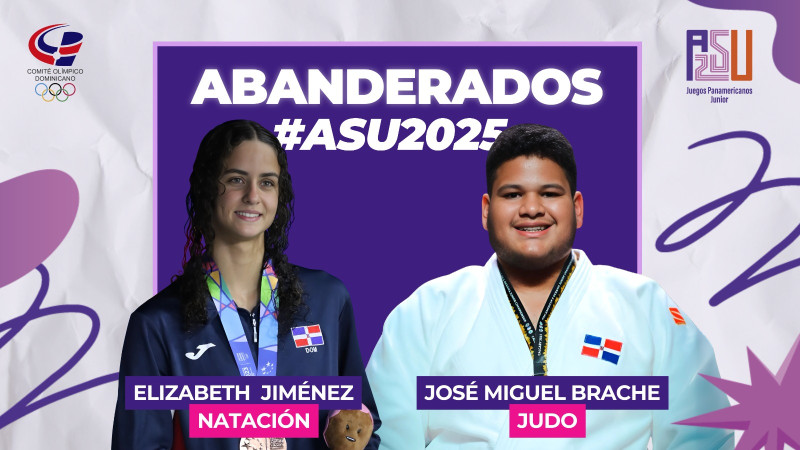 Elizabeth Jiménez y José Miguel Brache Jarquín serán los abanderados de la delegación dominicana en los Panamericanos Junior.