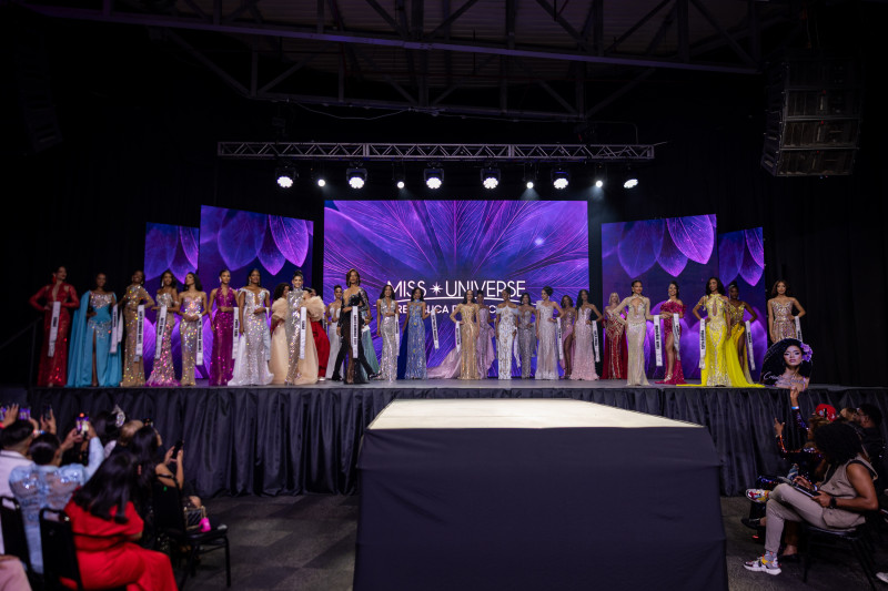 Las candidatas durante la preliminar de Miss Universo República Dominicana 2025.