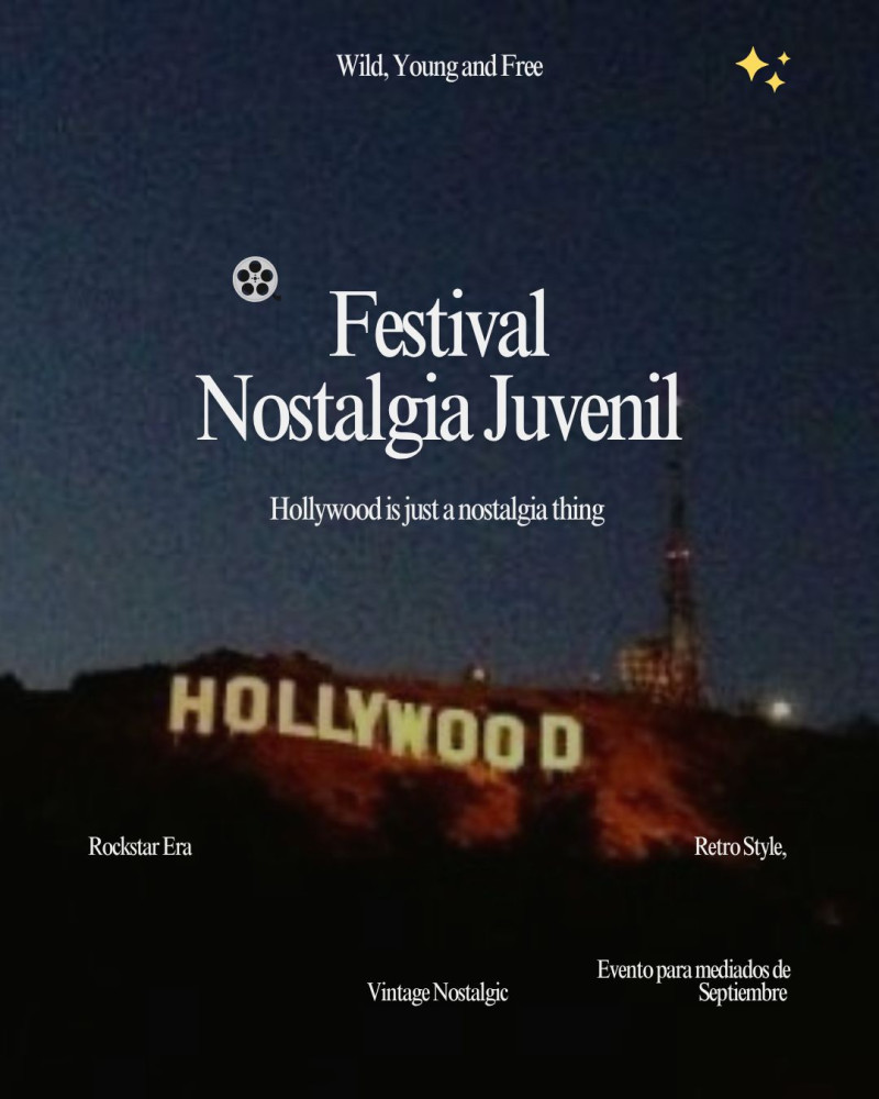 Afiche del Festival de Cine Nostalgia Juvenil